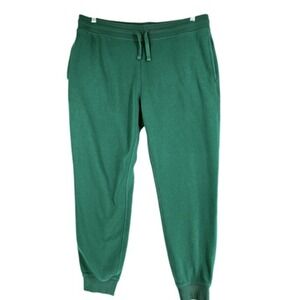 Richer Poorer Jogger SweatpantS XXL MenS‎ WomenS Green SOFT Fleece PocketS 39x30